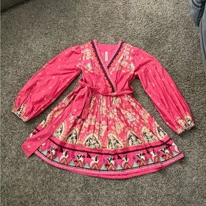 Anthropologie Pink Floral Kids Dress